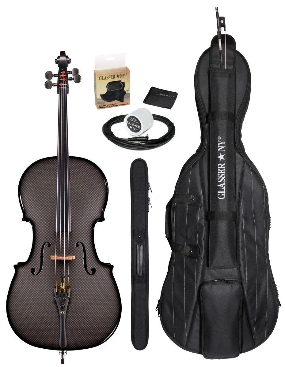CARBON COMPOSITE ACOUSTIC ELECTRIC CELLO 4/4  OUTFIT