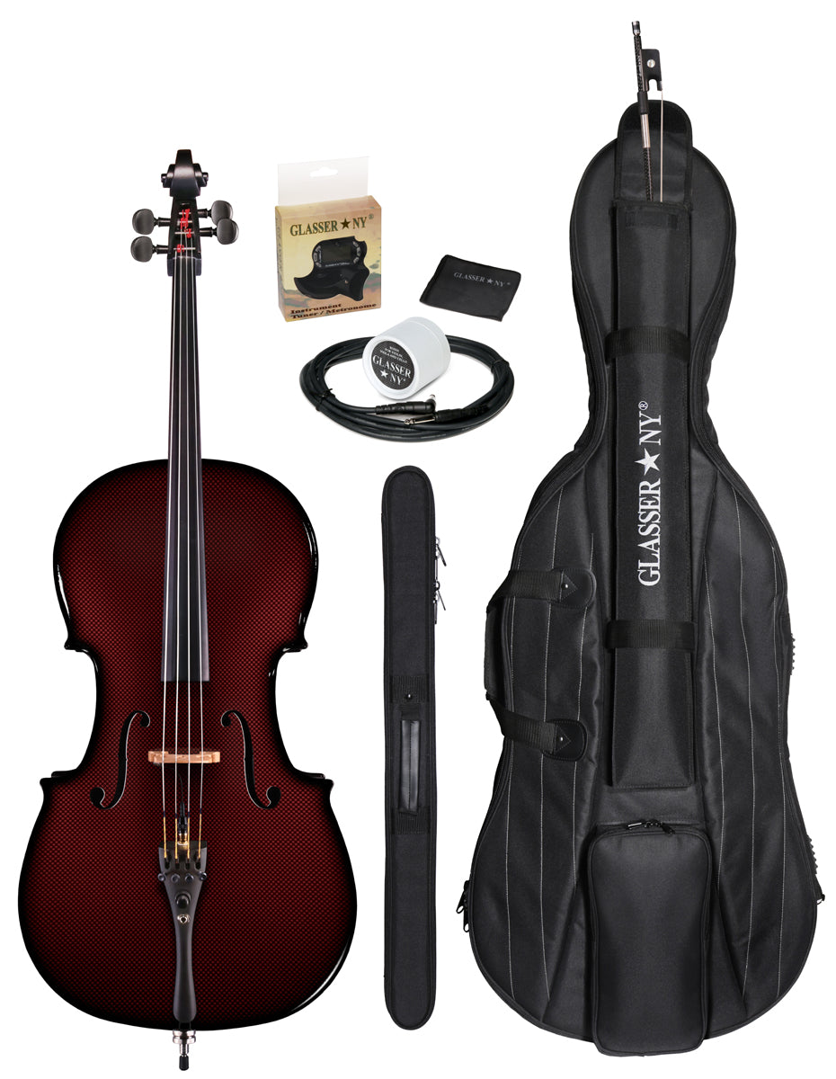 CARBON COMPOSITE ACOUSTIC ELECTRIC CELLO 4/4  OUTFIT