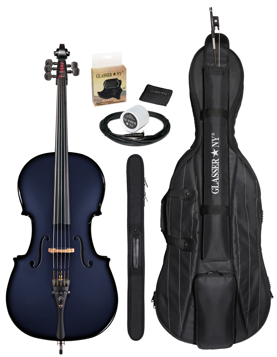 CARBON COMPOSITE ACOUSTIC ELECTRIC CELLO 4/4 5-STRING - OUTFIT