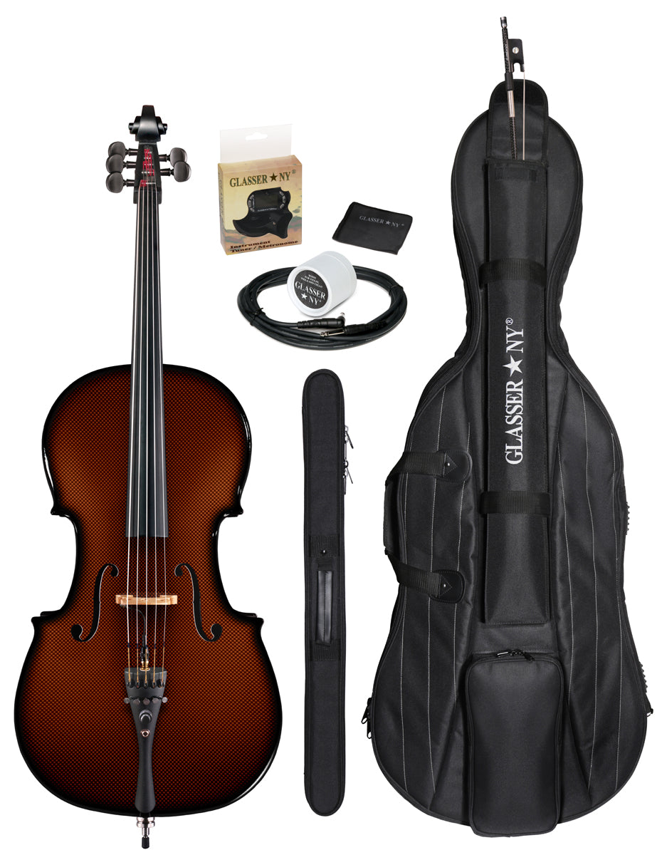 CARBON COMPOSITE ACOUSTIC ELECTRIC CELLO 4/4 5-STRING - OUTFIT