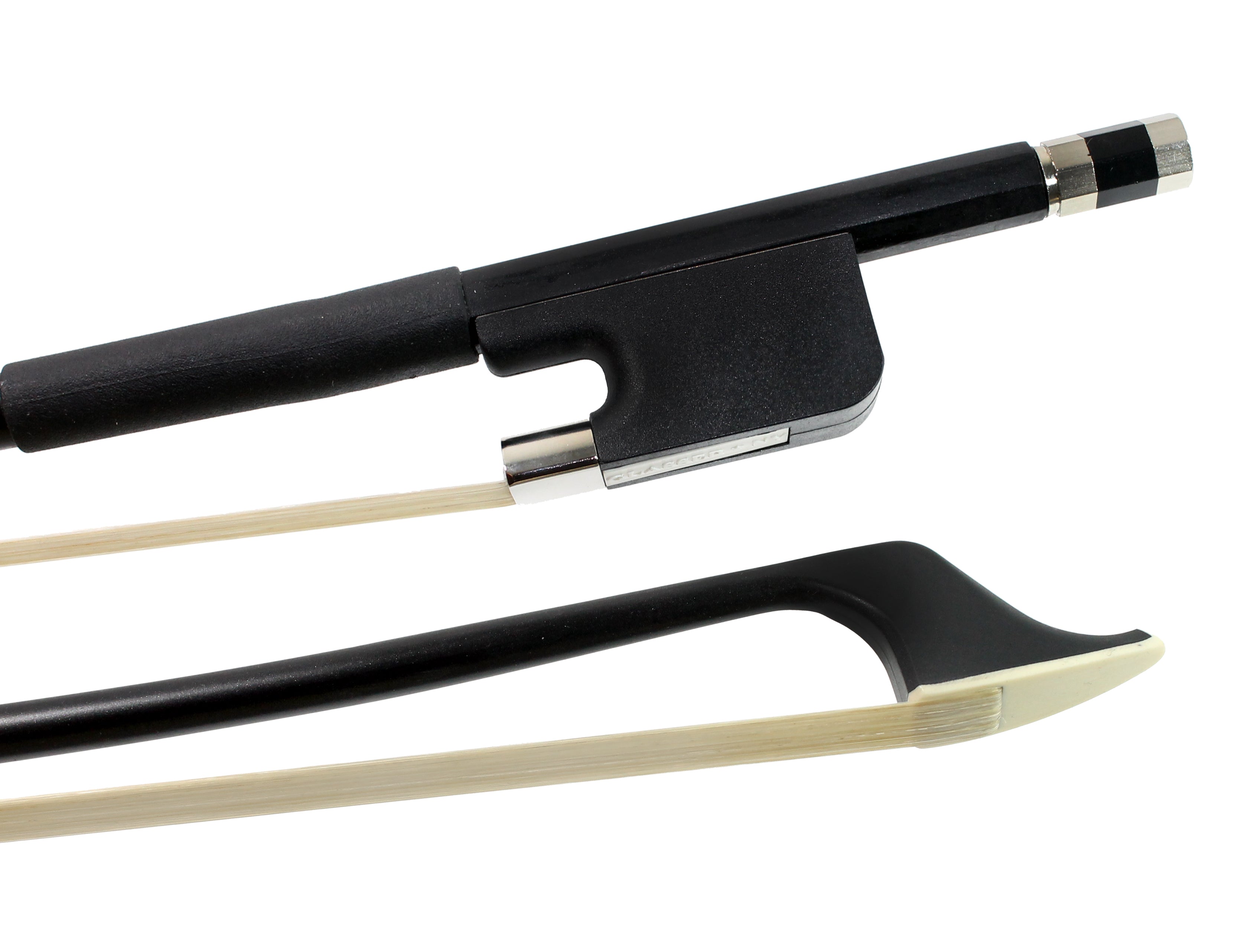 F501H - BASS BOW FRENCH FIBERGLASS HALF-LINED FROG LEATHERETTE GRIP