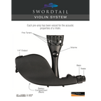 Glasser Active Tailpiece System With CF Bridge Violin 5-String